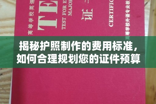 迁安市揭秘护照制作的费用标准，如何合理规划您的证件预算？